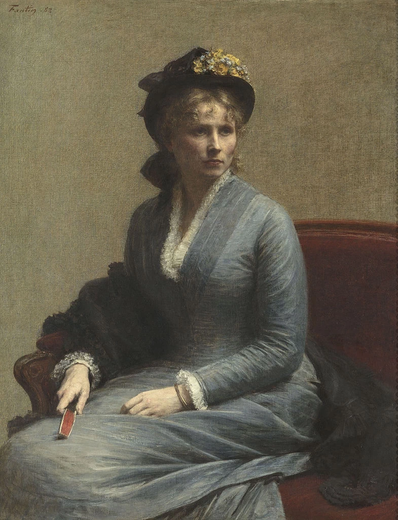 Henri Fantin - Latour, 101, Ritratto di Mlle C. D, 1882, Musée d'Orsay, Parigi